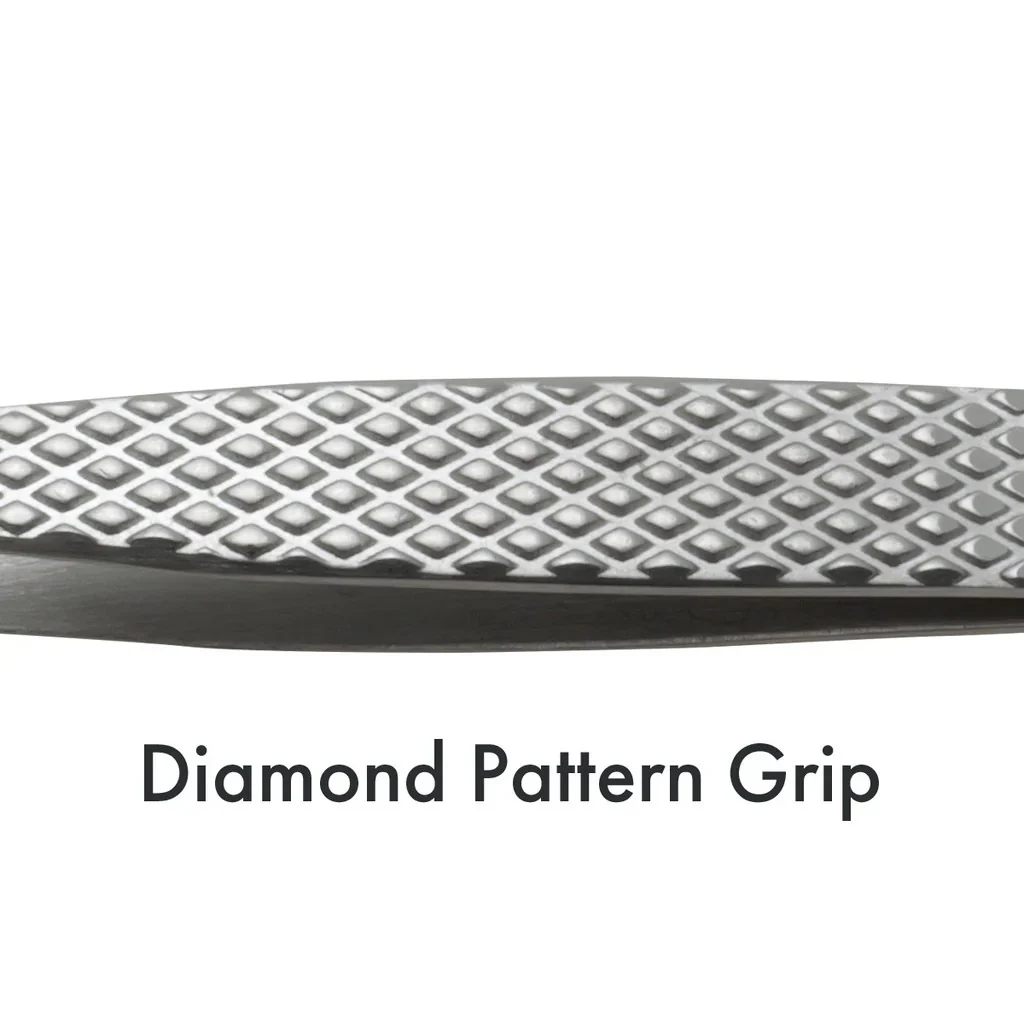 Aven Tools 18032EGS EZ Grip Micro-Serrated Stainless Steel Tweezers, OO Pattern - Image 3