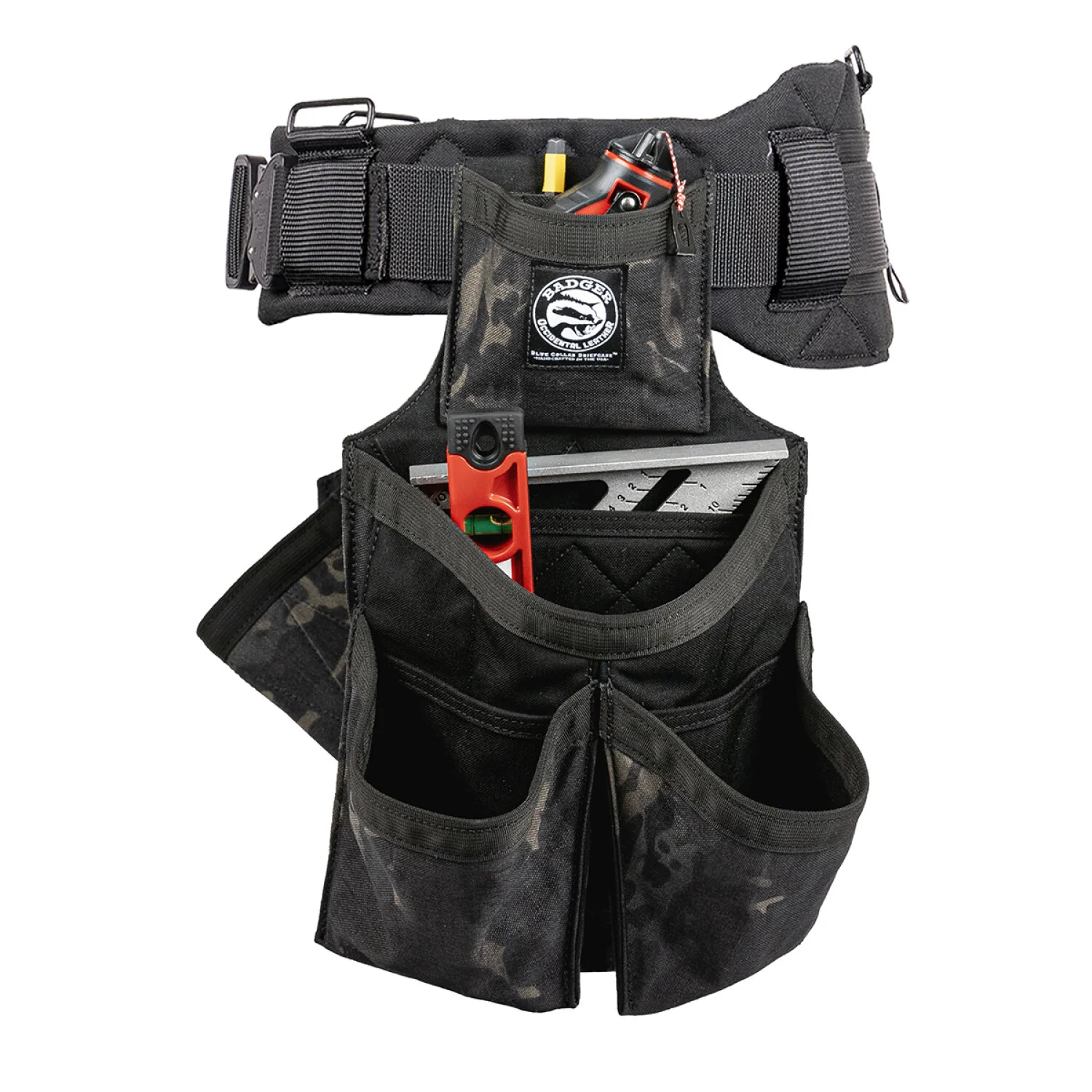 Badger 461061 XXL Side-by-Side Carpenter Black Camo Belt - XX-Large - Image 6