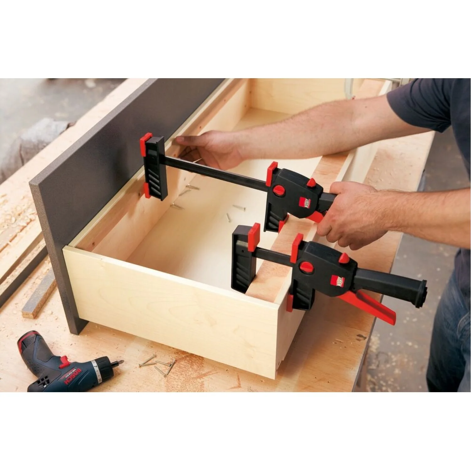 Bessey DUO16-8 Clamp, one hand, DuoKlamp Series, 3 1/4 In. x 6 In., 260 LB - Image 9