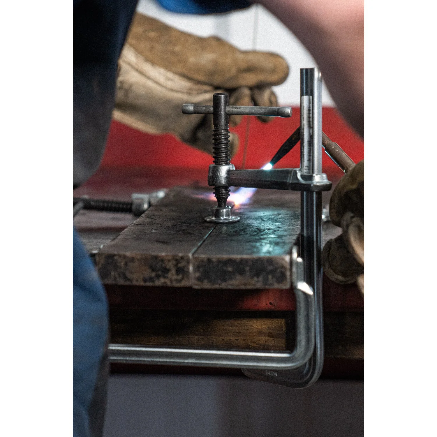 Bessey GS16K Clamp, welding, F-style, crimped on swivel pad, 6 In. x 3.125 In., 550 lb - Image 6