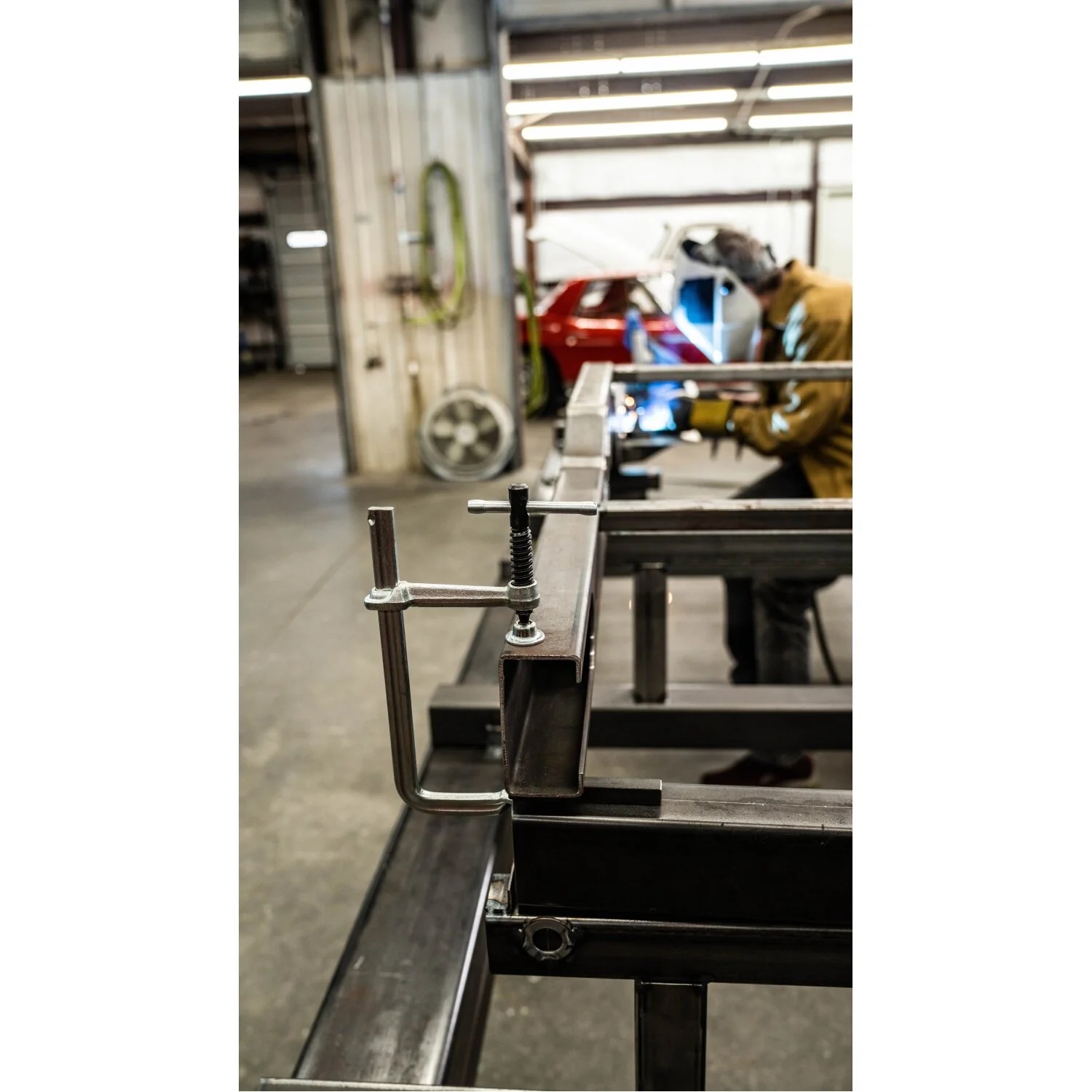 Bessey GS20K Clamp, welding, F-style, crimped on swivel pad, 8 In. x 4 In. , 880 lb - Image 6