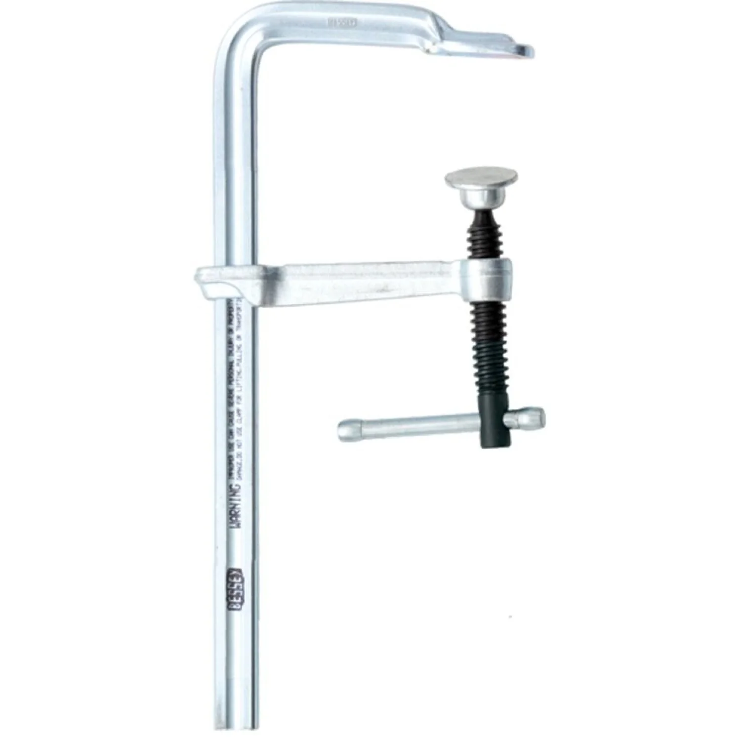 Bessey MMS-12 Clamp, welding, F-style, crimped on swivel pad, 12 In. x 2.25 In., 400 lb