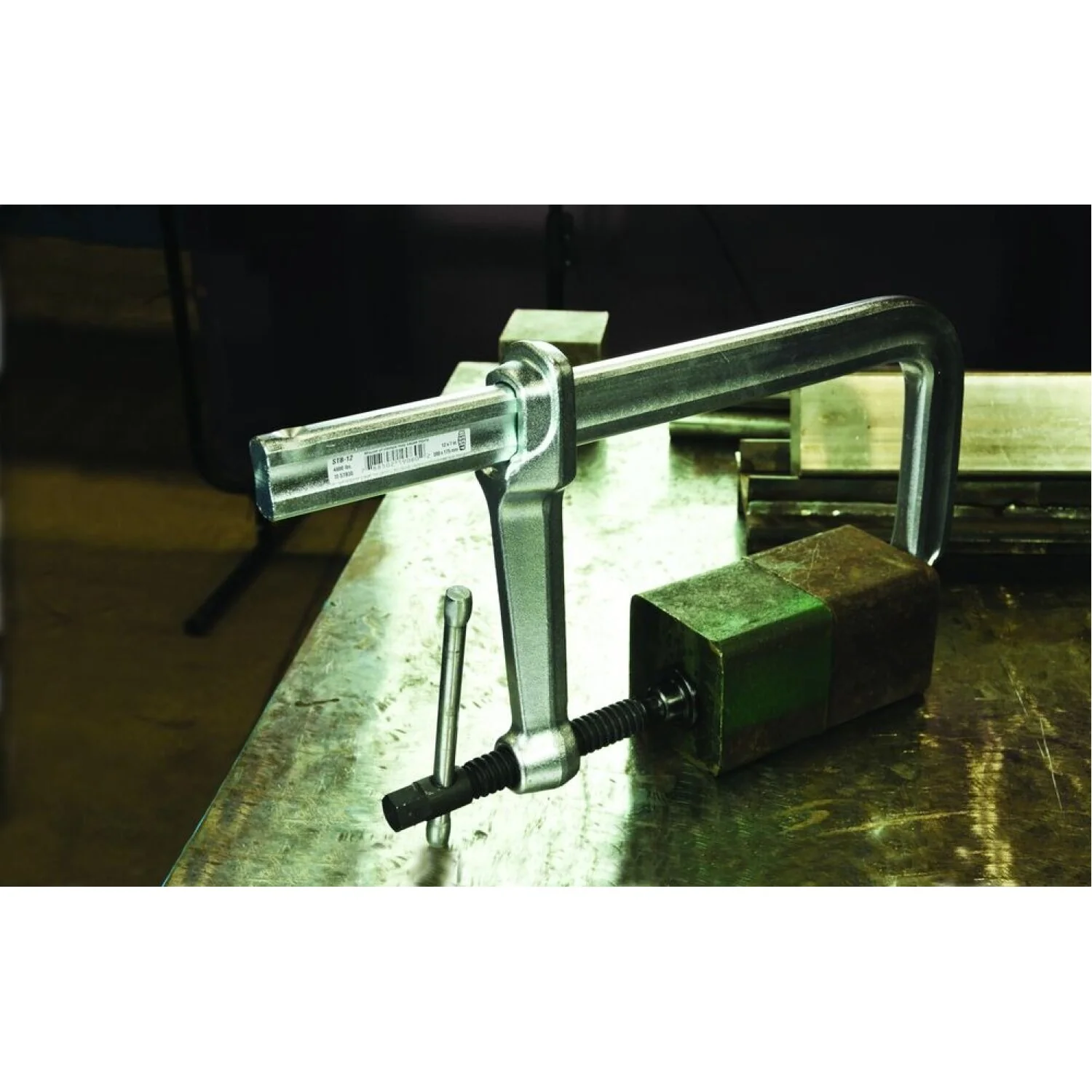 Bessey  STB-18 Clamp, welding, F-style, crimped on swivel pad, 18 In. x 7 In., 4880 lb - Image 5