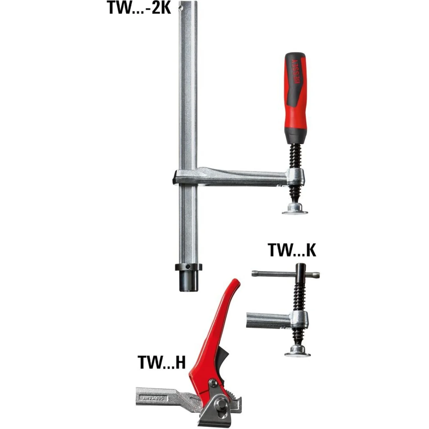 Bessey TW28-30-14-2K Table Clamp, 12 x 5.5, 2K, std pad