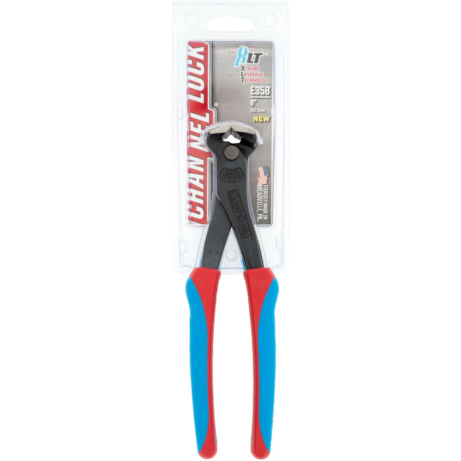 Channellock 358CB 8-Inch Code Blue End Cutting Pliers - Image 2