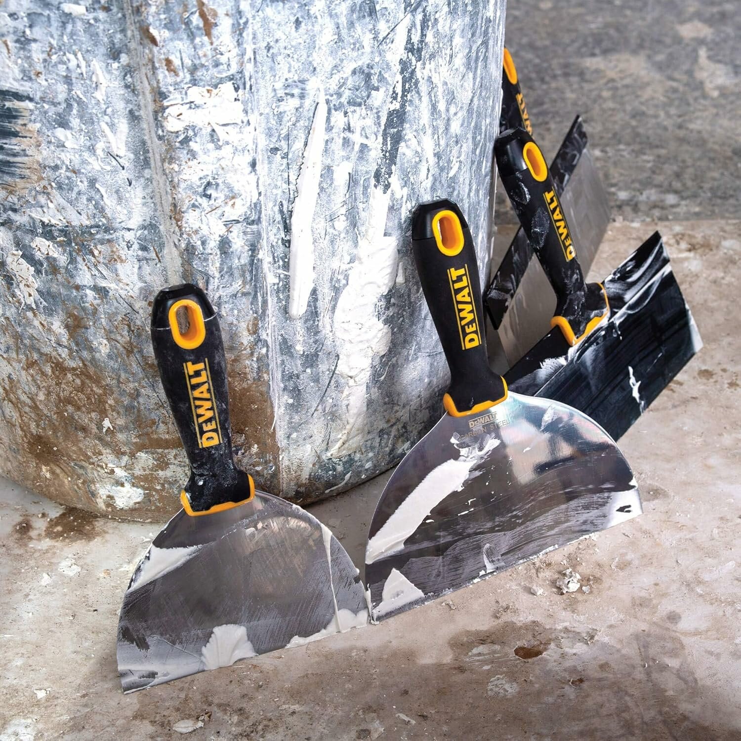Dewalt DXTT-3-149 Deluxe Carbon Steel Joint Knife Set with Soft Grip Handles- 6 Pieces - Image 8
