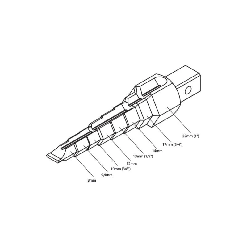 Gedore 4630940 Combi-Stepped Key No. 380150 with Ratchet 1/2 Inch Drive No. 380200 - Image 3