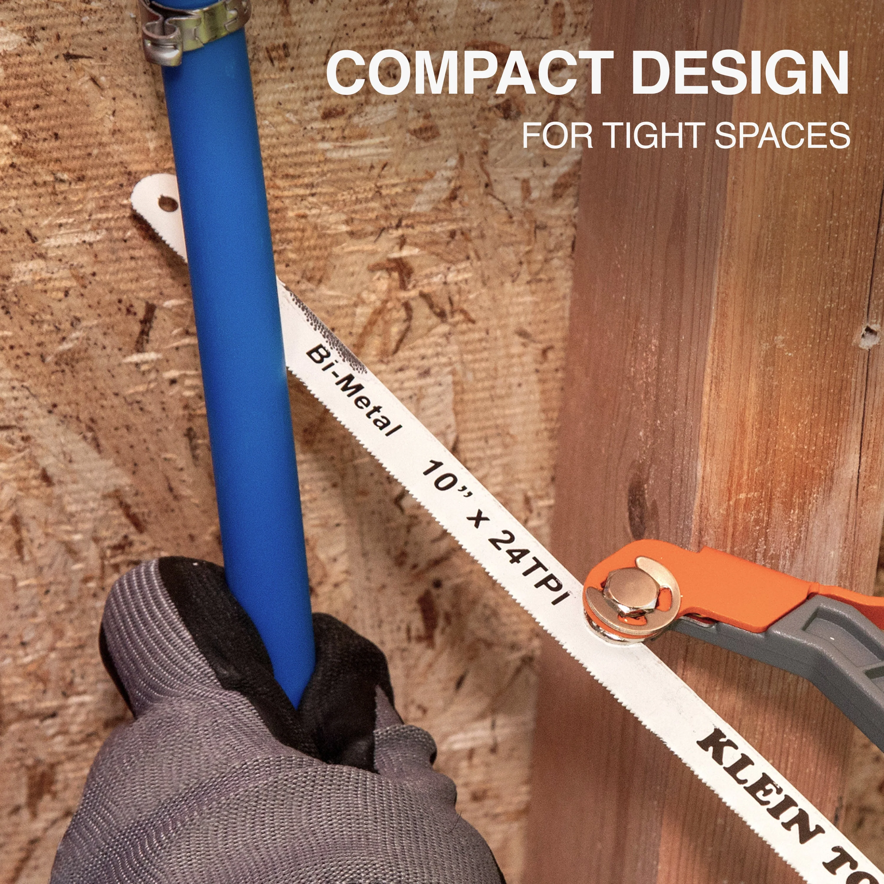 Klein Tools 31432 Compact Medium-Cut Hacksaw - Image 5