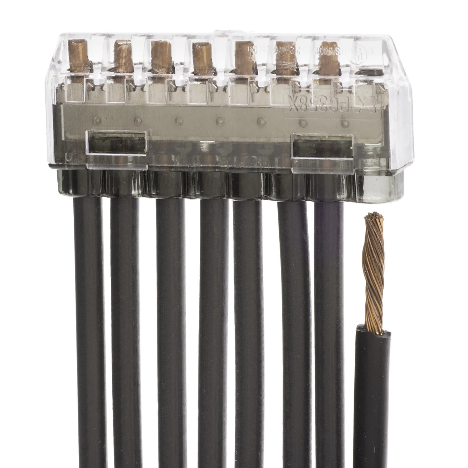NSI PIWC-8-B Grey 8-Wire Push-In Wire Connector, Solid or Stranded, 200 Bag - Image 3