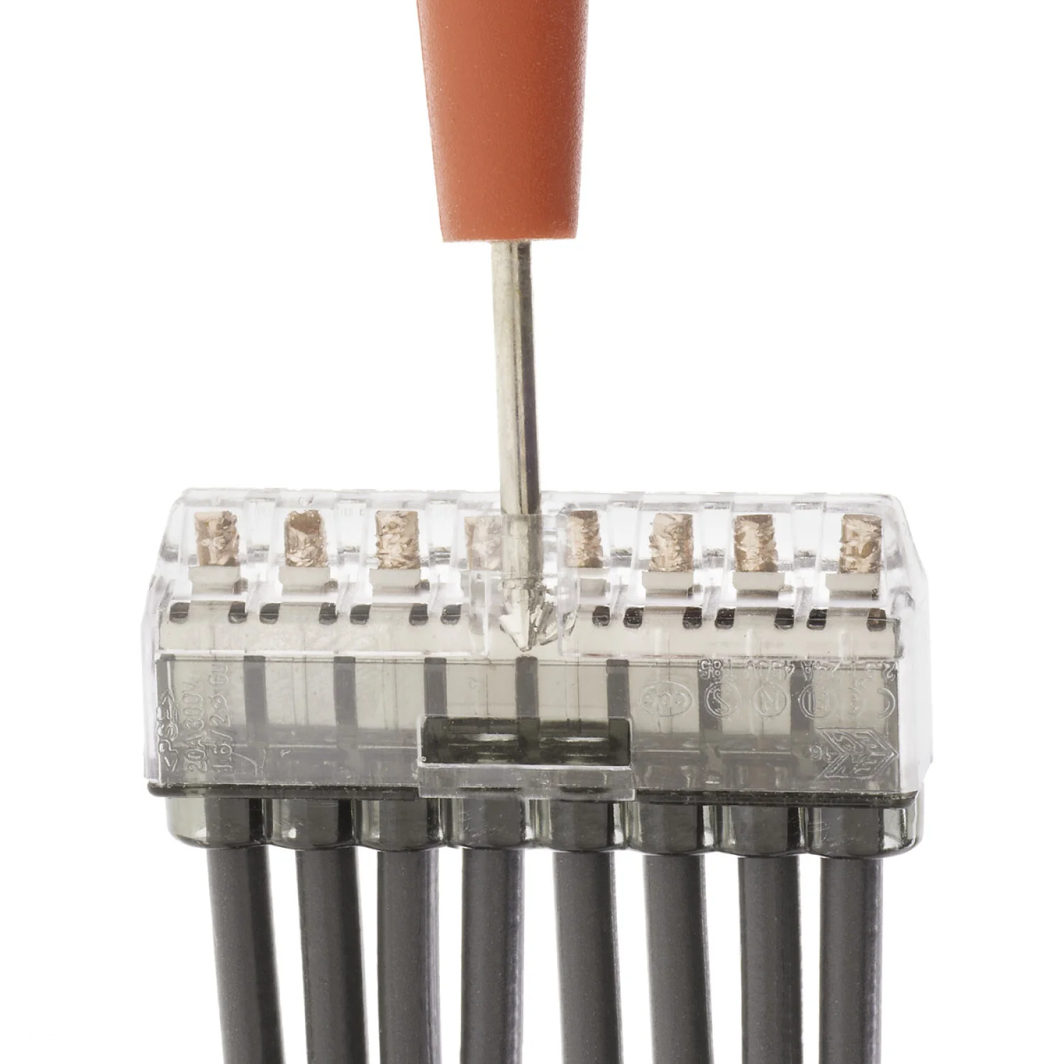 NSI PIWC-8-B Grey 8-Wire Push-In Wire Connector, Solid or Stranded, 200 Bag - Image 6