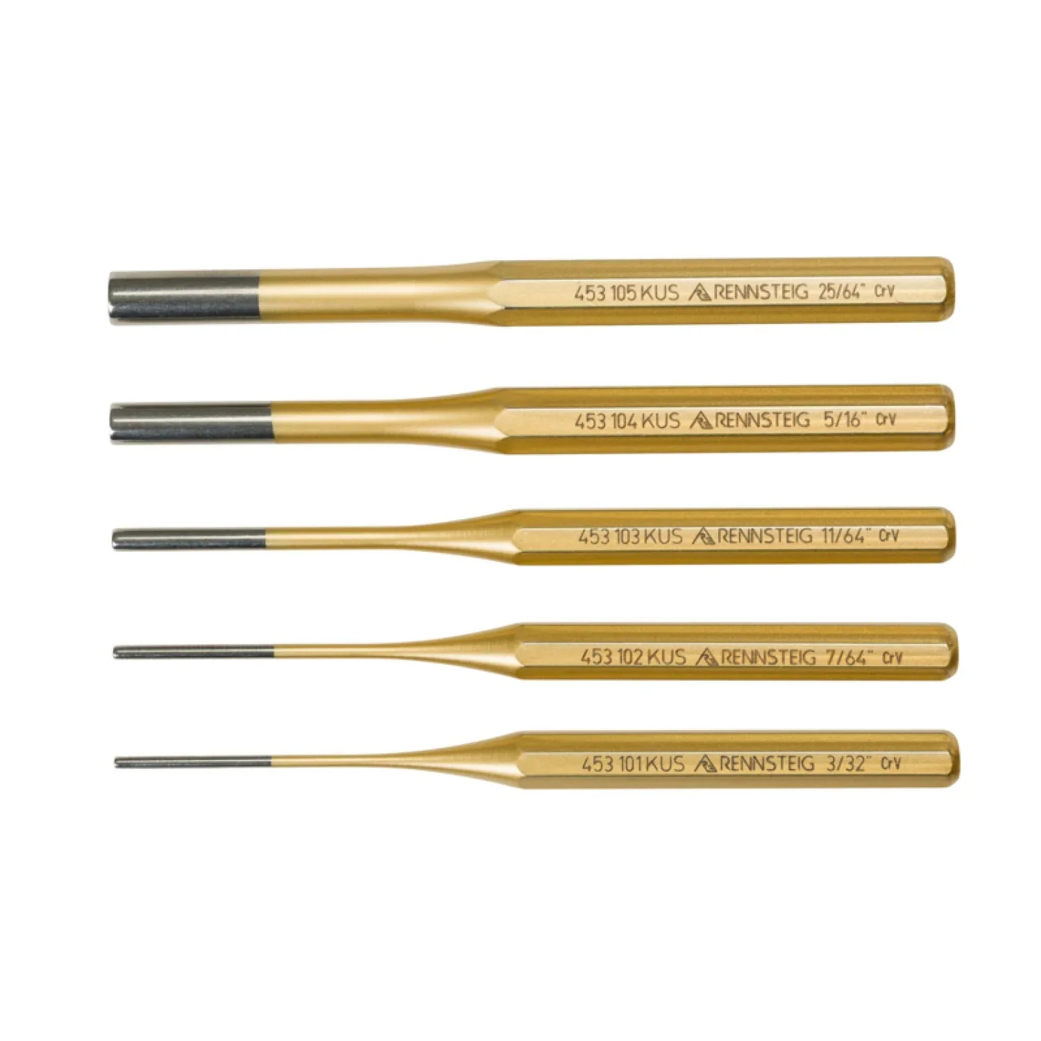 Rennsteig 9R 450 005 5 Pc Pin Punch Set - Image 2