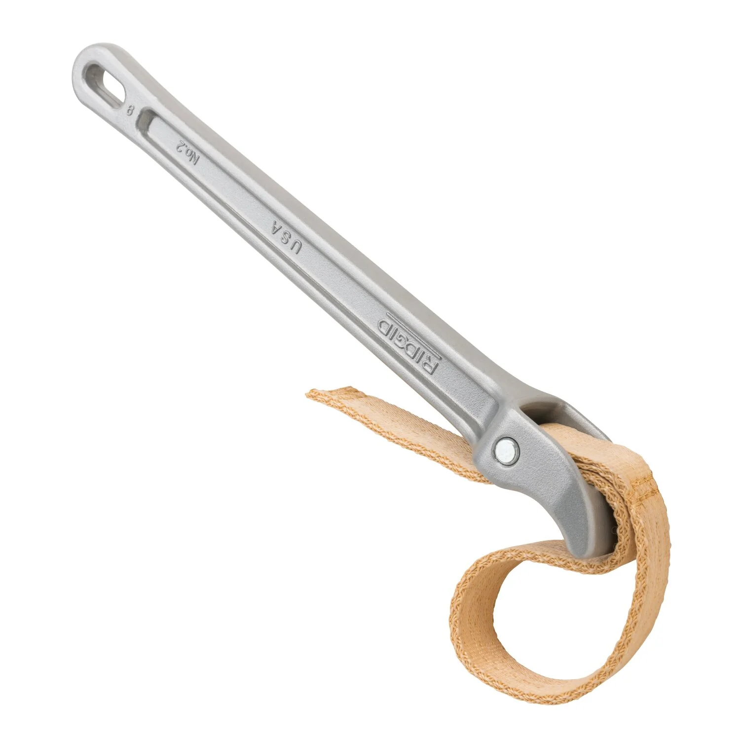 Ridgid 31340 11 ¾” Aluminum Strap Wrench with 17” x 1-1/8” Strap - Image 2