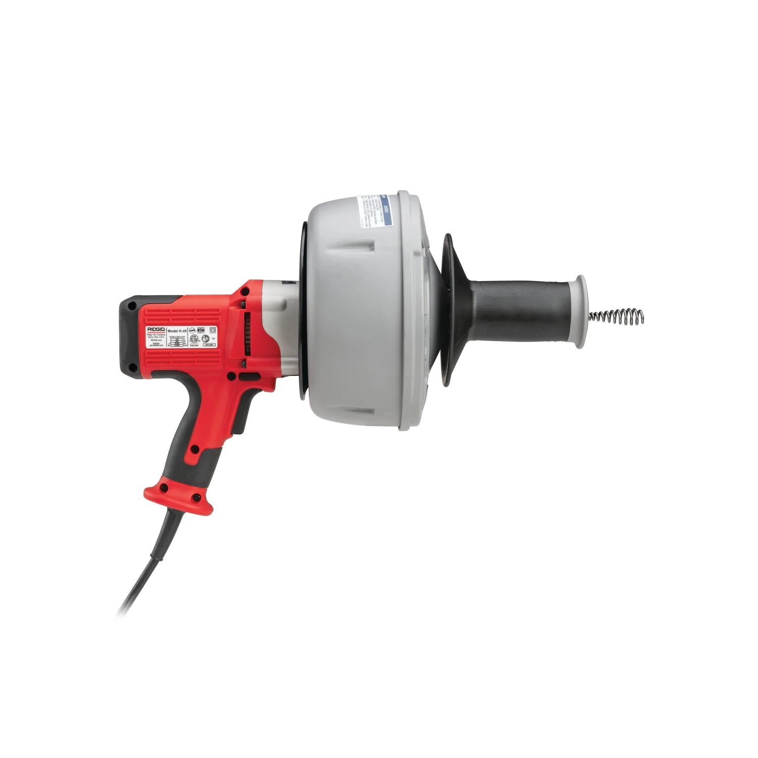 Ridgid 36058 K-45 Machine with: - C-1lC, 5/16" x 25' (8 mm x 7.6 m) Inner Core Cable with Inner Drum - C-6, 3/8" x 35' (10 mm x 10.7 m) Cable with Inner Drum - T-250 - Image 4