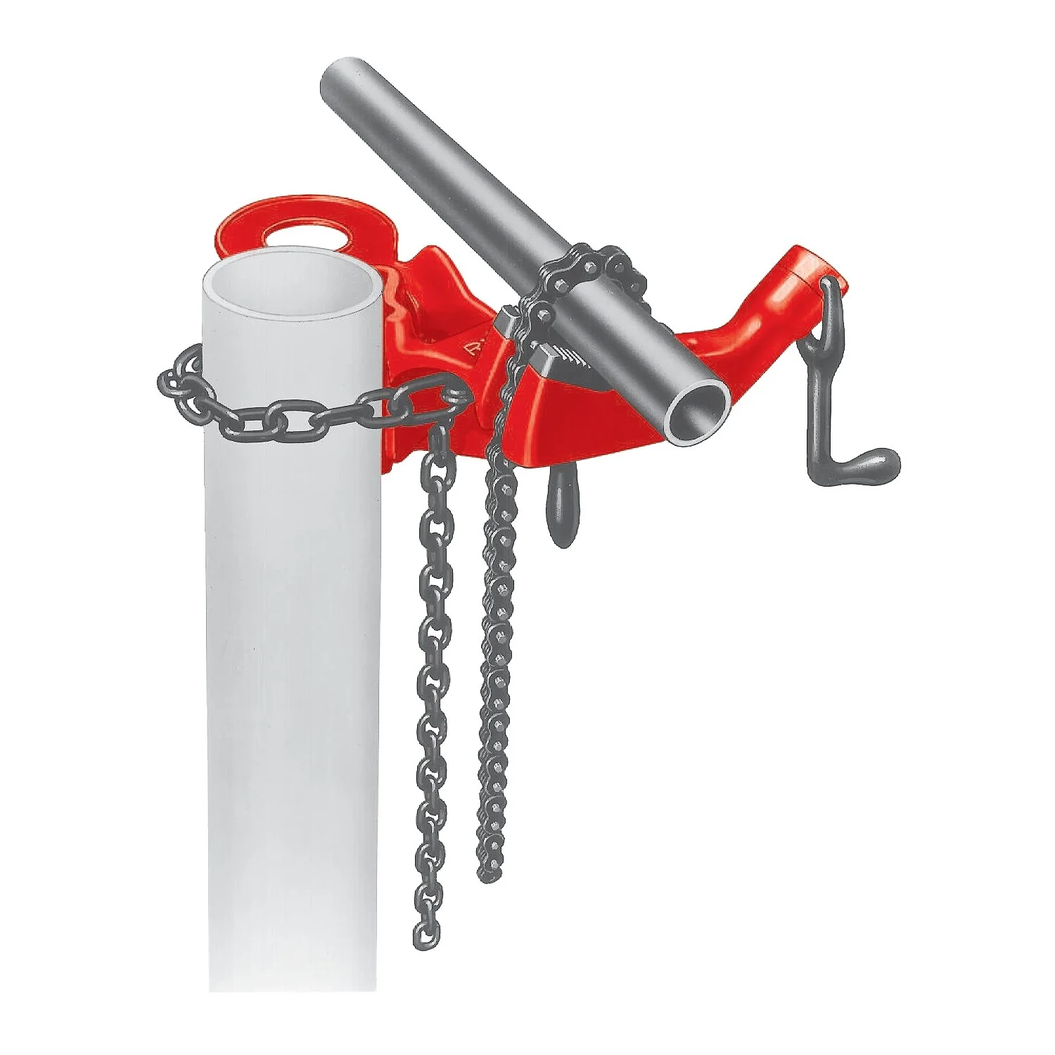 Ridgid 40170 640 1/8" - 5" Top Screw Post Chain Vise