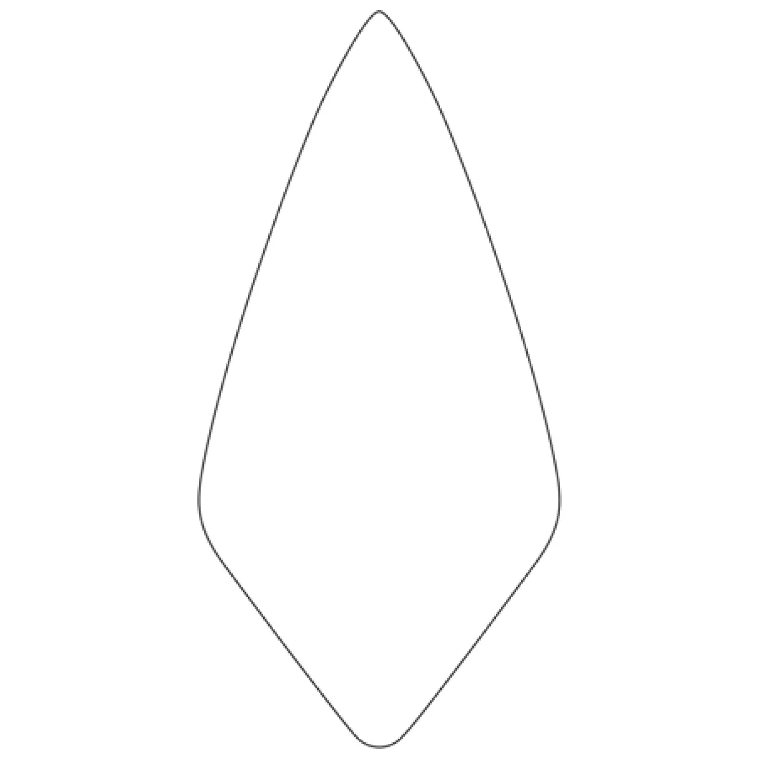 W.Rose RO116-9 1/2SH 9-1/2" Narrow London Brick Trowel with ProForm Soft Grip Handle - Image 2