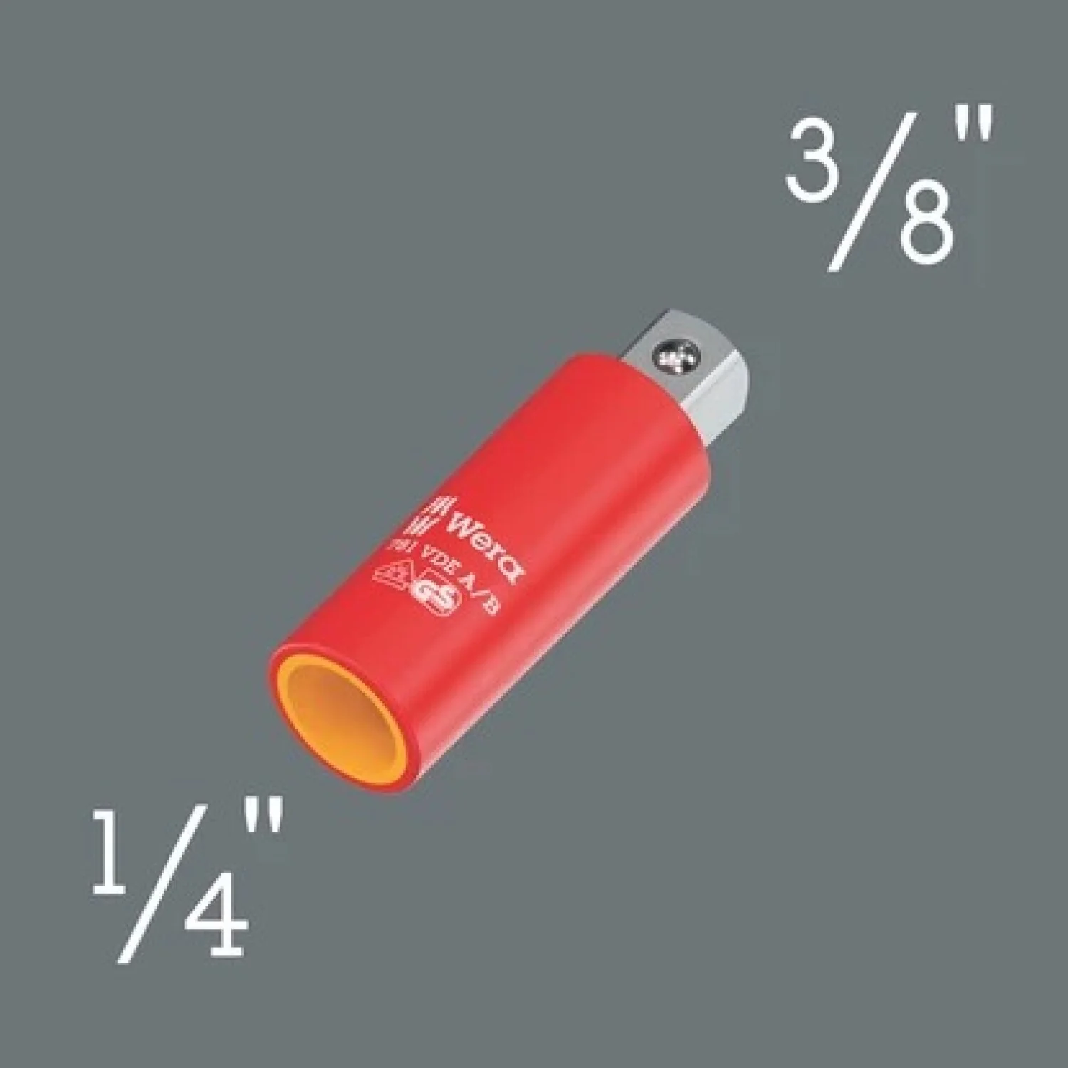 Wera 05024690001 781 A/B Vde Connector, Insulated, 1/4", 781 A/B Vde X 3/8 X 56 Mm X 1/4" - Image 3